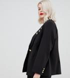 Unique21 Hero Blazer With Button Detail - Black