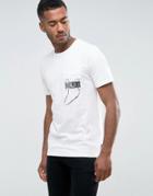 Jack & Jones Originals T-shirt With Photo Print Pocket - White