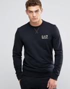 Emporio Armani Ea7 Sweatshirt With Chest Logo In Black - Black