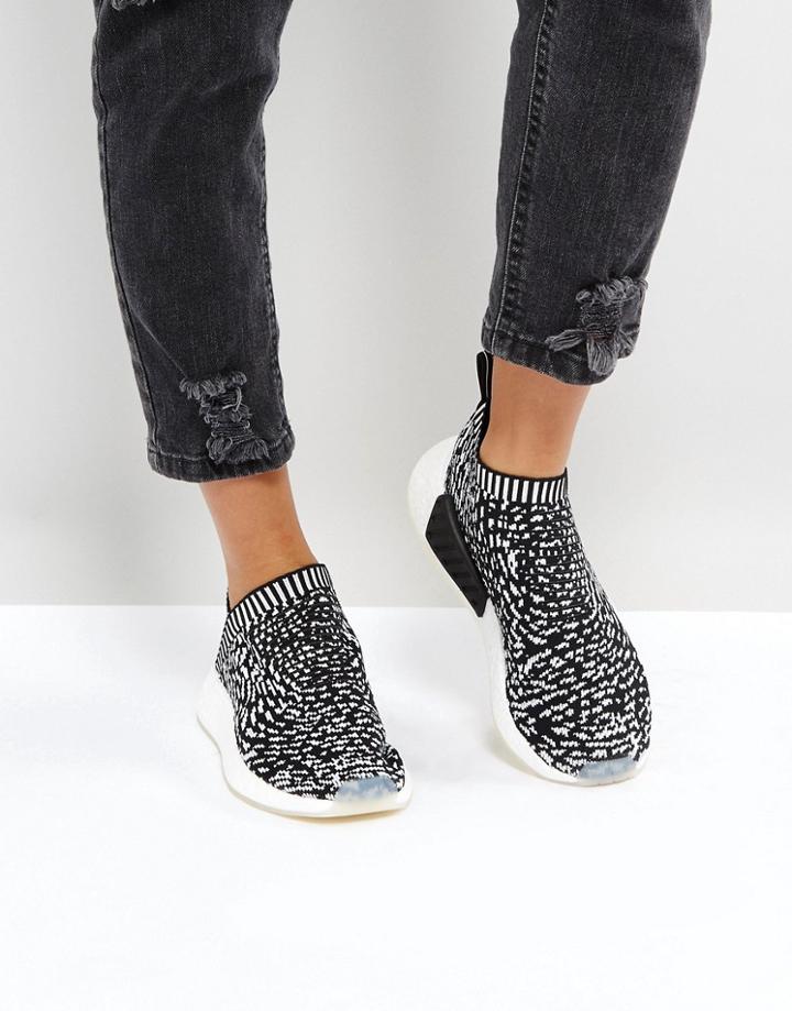 Adidas Originals Nmd Cs2 Sneaker In Black And White - Black