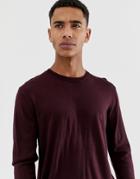 French Connection Plain Logo Crew Neck Knit Sweater-red