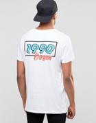 Jack & Jones Oversized Retro Front And Back Print T-shirt - White