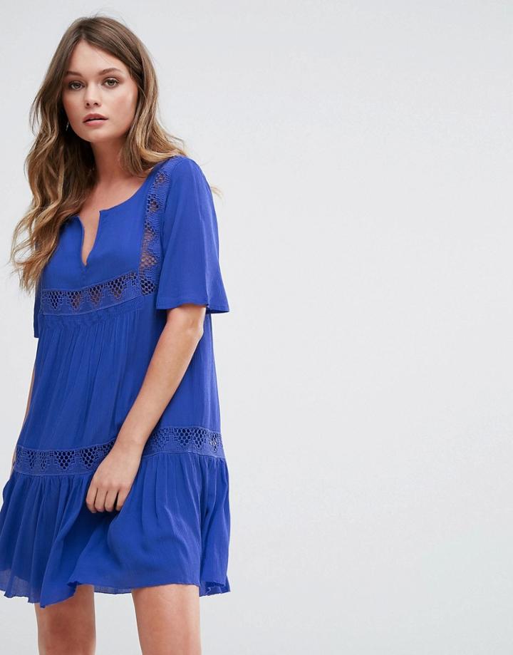 Ba & Sh Smocked Dress - Blue