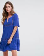 Ba & Sh Smocked Dress - Blue