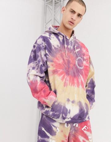 Nothing Is Sacred Sunprint Pastel Tie Dye Hoodie In Multi