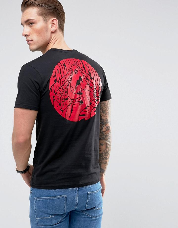 Friend Or Faux May Back Print T-shirt - Black