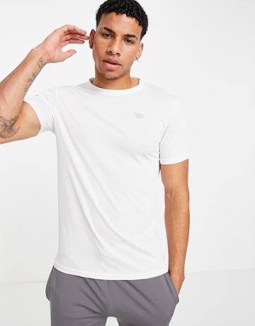 Threadbare Active Training T-shirt In White