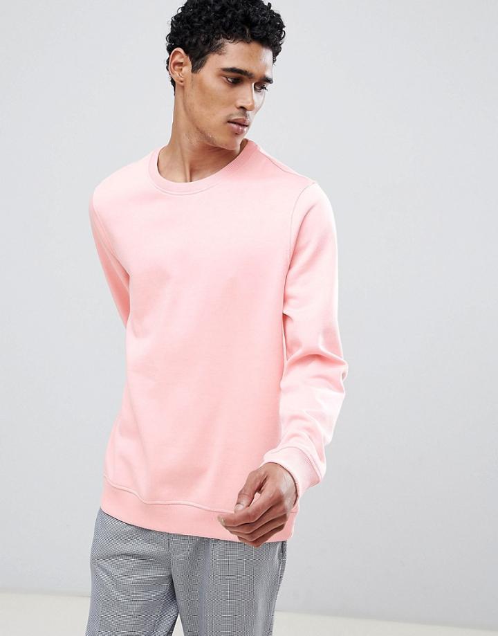 Burton Menswear Sweatshirt In Rose - Red