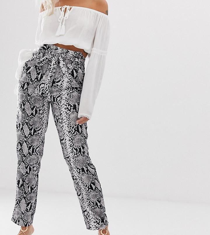 Parisian Petite Snakeskin Pants - Multi