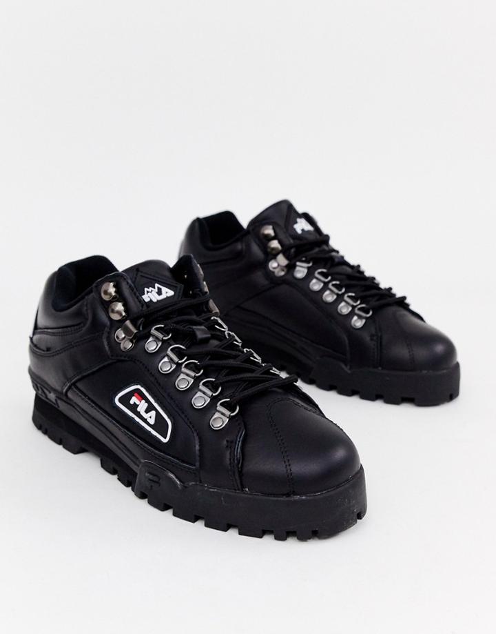 Fila Trailblazer Sneakers In Black - Black