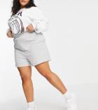 Only Curve Longline Jersey Shorts In Gray - Part Of A Set-grey
