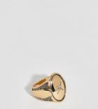 Uncommon Souls Chunky Engraved Signet Ring - Gold