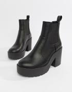 Asos Design Element Chunky Chelsea Boots - Black