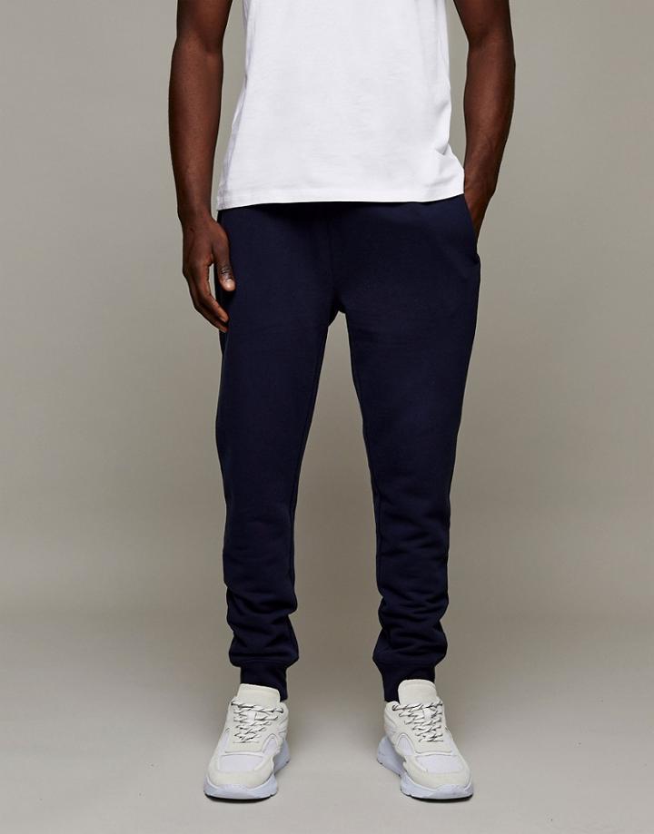 Topman Classic Fit Sweatpants In Navy-blues