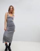 Vero Moda Jersey Maxi Dress - Gray