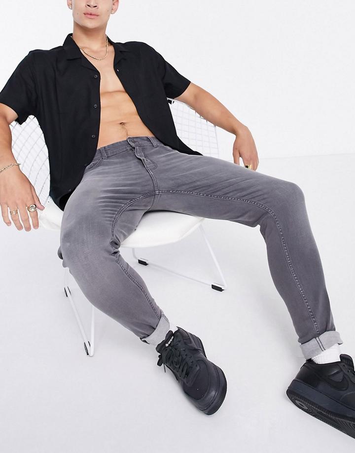 Don't Think Twice Skinny Fit Jeans In Gray-grey