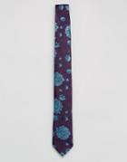 Ted Baker Tie In Floral - Purple