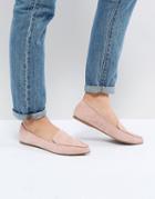 Steve Madden Feather Rose Suede Flat Shoes - Pink