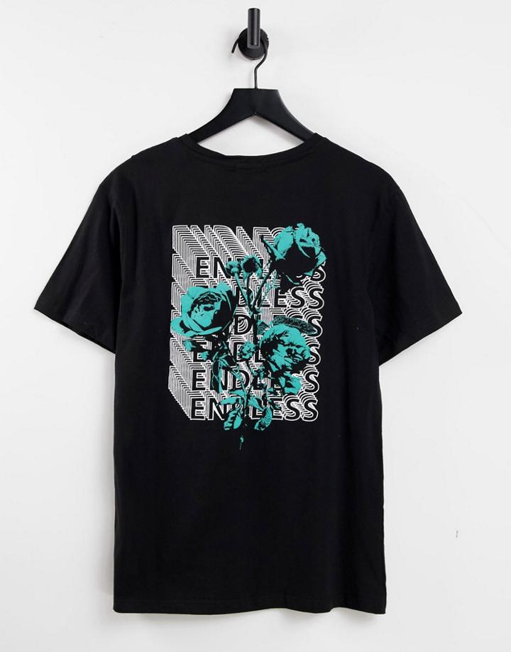 Bolongaro Trevor Endless Rose T-shirt In Black