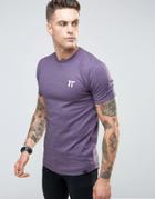 11 Degrees T-shirt With Fleck - Purple