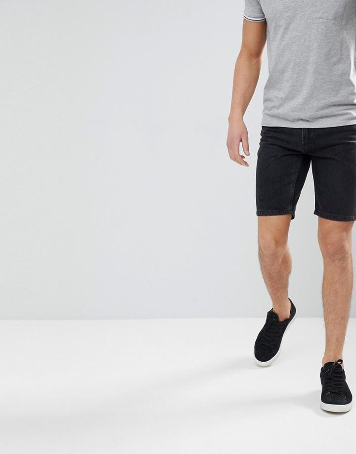 D-struct Denim Shorts - Black