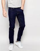 Asos Slim Jeans In 12.5 Oz Dark Blue - True Blue