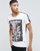 Religion Tattoo Crew Neck T-shirt - White