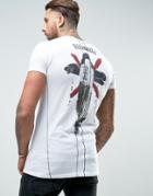 Religion T-shirt With Back And Chest Print - White