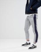 Boohooman Pants With Side Panel In Gray - Gray