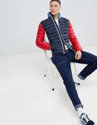 Tommy Hilfiger Sports Capsule Packable Down Puffer Icon Jacket In Color Block - Multi