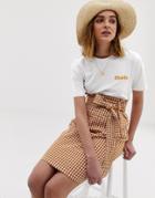 Pieces Cherie Slogan T-shirt - White