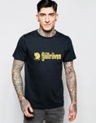 Fjallraven T-shirt With Retro Logo - Dark Navy