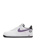 Nike Air Force 1 '07 Lv8 Sneakers In White/canyon Purple