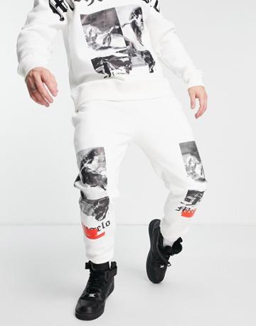 Topman Apoh Michelangelo Sweats In White