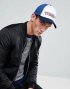 Tommy Hilfiger Retro Tommy Baseball Cap In Blue/white - Blue