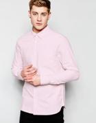 Bellfield Oxford Shirt With Button Down Collar - Pink