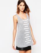 Shae Linear Pattern Sweater Vest Dress