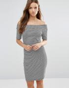 Minimum Moves Bardot Midi Dress - White