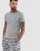 Emporio Armani Logo Terry Lounge T-shirt In Gray - Gray