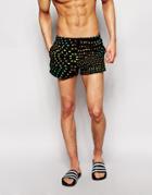 Boardies Spot Swim Shorts In Shorter Length - Black