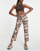 Stradivarius Retro Wave Printed Pants-multi