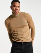 Bolongaro Trevor Turtle Neck Knit Sweater-brown