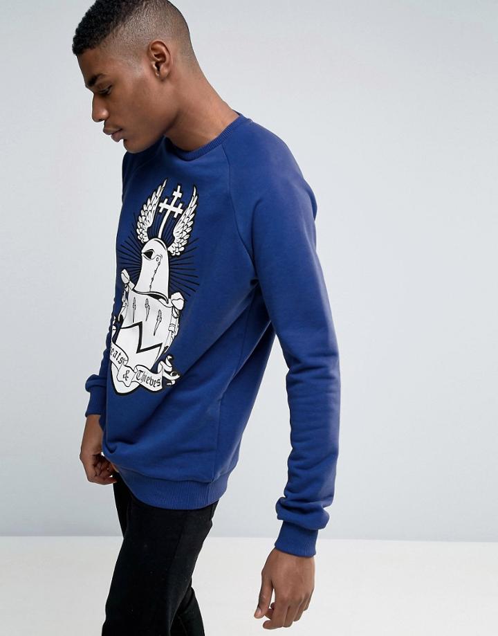 Cheats & Thieves Cheats Crest Sweater - Navy