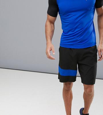 Tribeka Mid Short With Color Block - Black