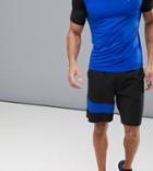 Tribeka Mid Short With Color Block - Black