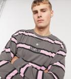 Reclaimed Vintage Inspired Long Sleeve T-shirt In Stripe-black