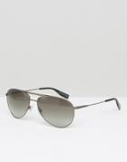 Hugo Boss Aviator Sunglasses In Silver - Silver