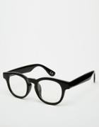 Asos Black Clear Lens Glasses - Black
