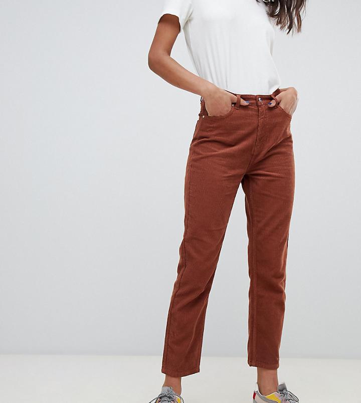 Stradivarius Cord Mom Fit Pants