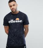 Ellesse Bleached T-shirt In Black - Black